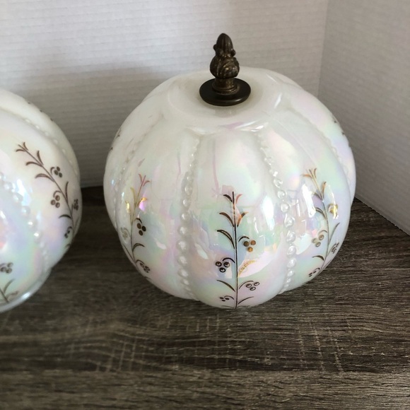 Vtg Pearlescent Globe Light Shades - Picture 3 of 16